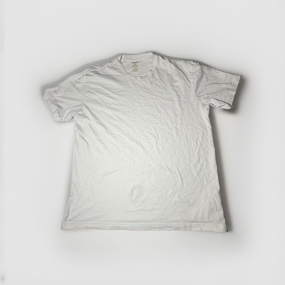 True Classic Men’s XL White Crew Neck T-Shirt Short Sleeve Cotton Blend